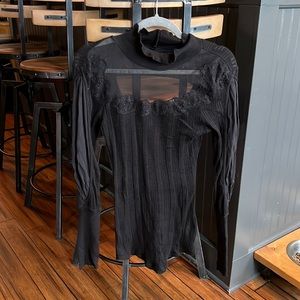 Free People Decorative Turtleneck